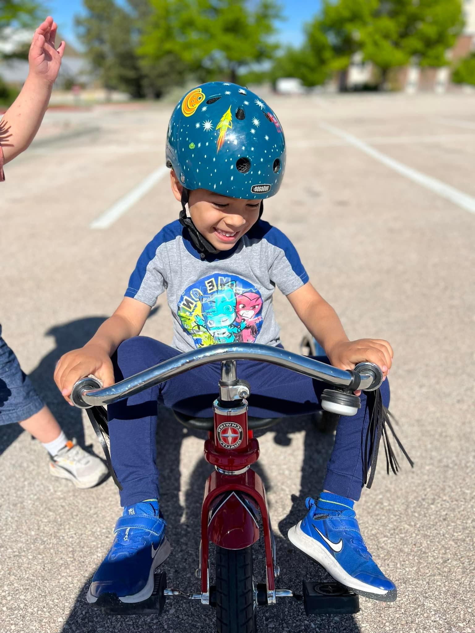 Child riding bike